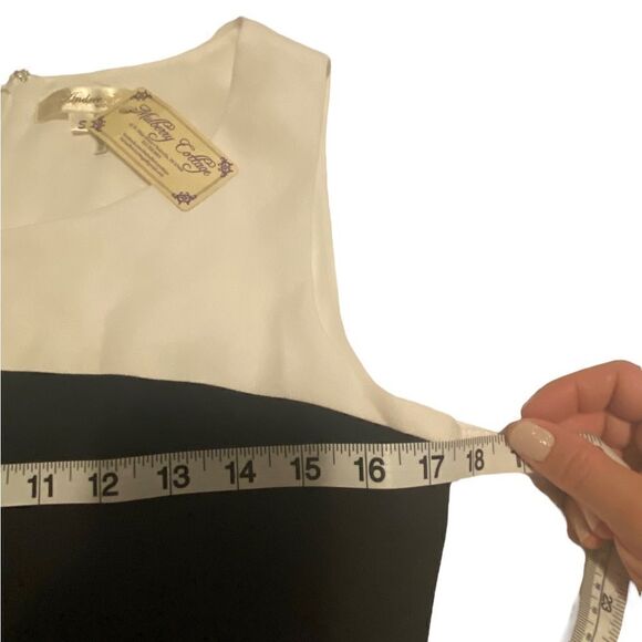 Andrée by Unit Midi Colorblock Dress Womens Small Pink black White NWT!! - Picture 8 of 8